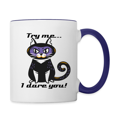 Dont do it Coffee Mug - white/cobalt blue