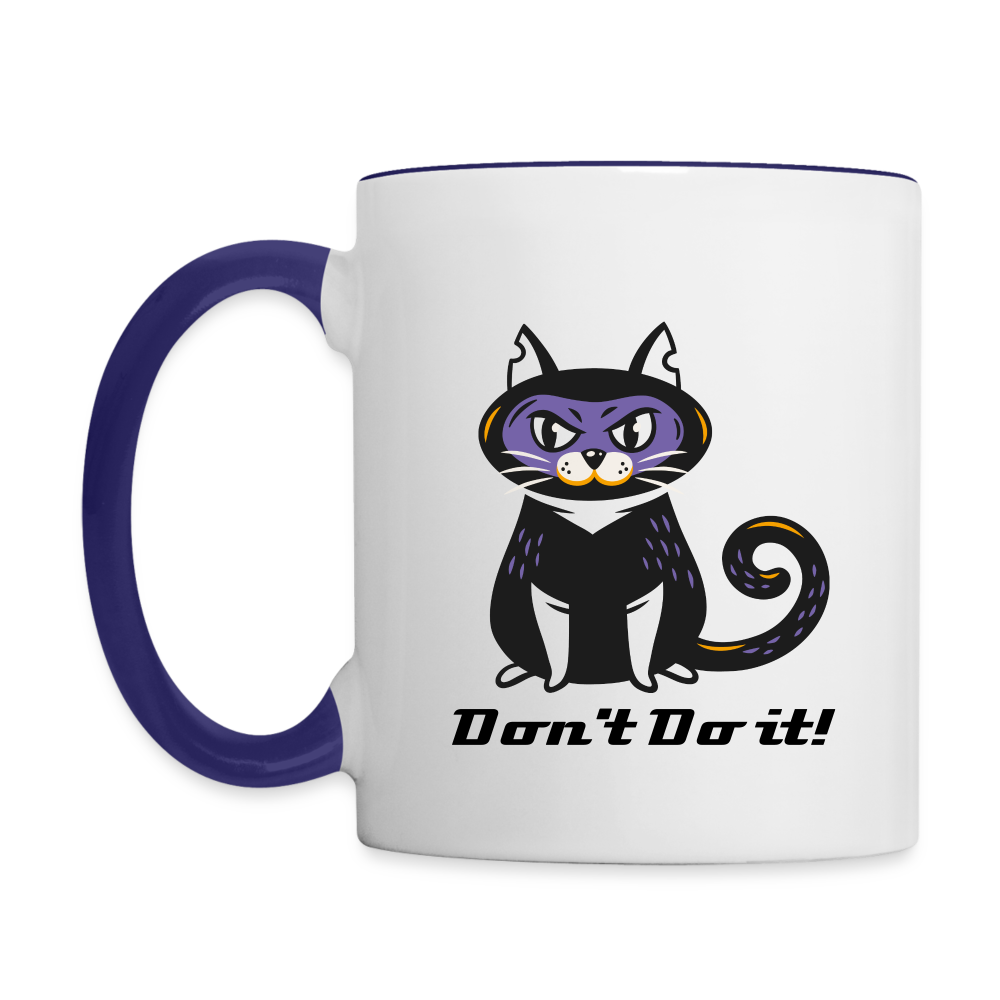 Dont do it Coffee Mug - white/cobalt blue